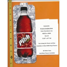 Large Coke Size Chameleon Soda Flavor Strip Mr Pibb Xtra 20oz BOTTLE